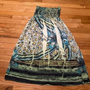 Floral and Butterfly Print Dress